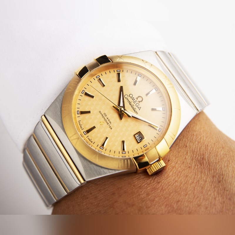 Omega Constellation Double Eagle Men's Replica Watch with Citizen 8215 Movement-5