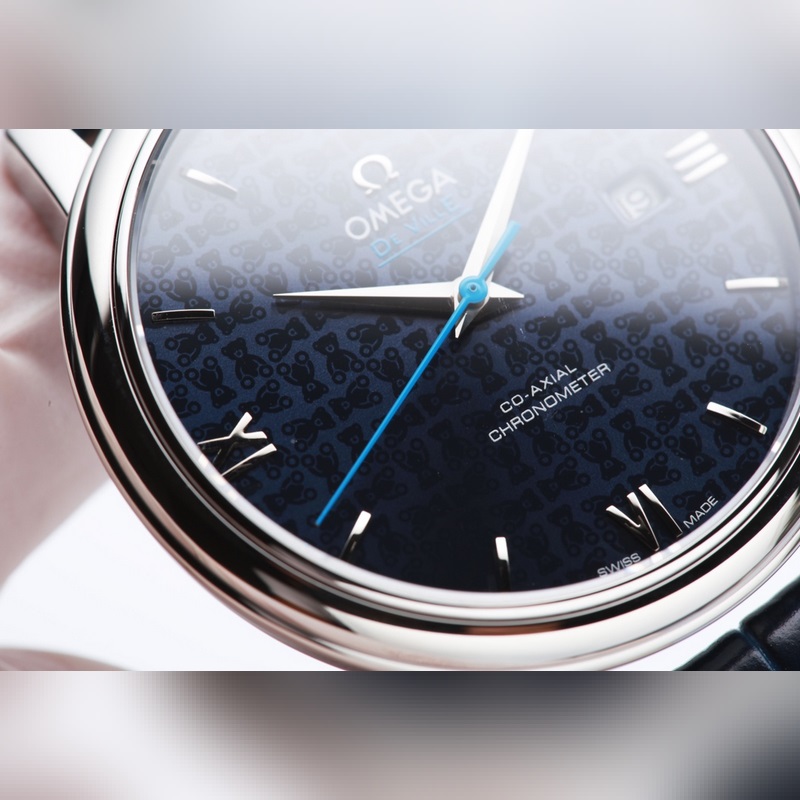 Omega De Ville Co-Axial Obis Bear Scratch-Resistant Sapphire Crystal-4