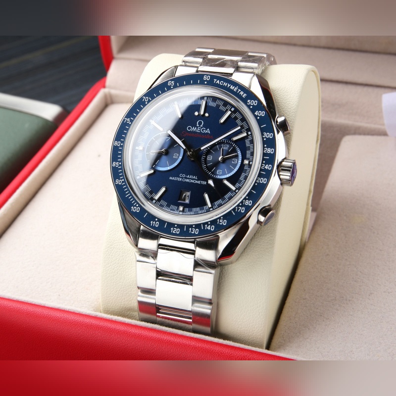 Omega Speedmaster Racing 42mm Stainless Steel Replica Watch with 904L Bracelet-2