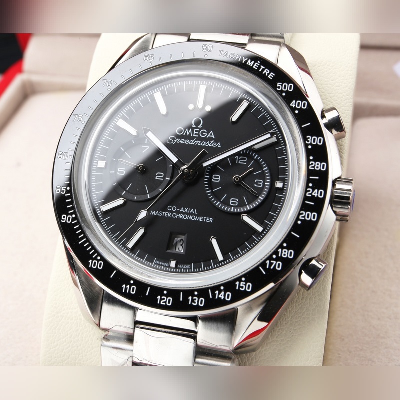 Omega Speedmaster Racing 42mm Stainless Steel Replica Watch with 904L Bracelet-4
