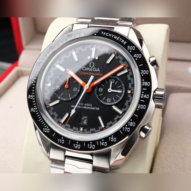 Omega Speedmaster Racing 42mm Stainless Steel Replica Watch with 904L Bracelet-5