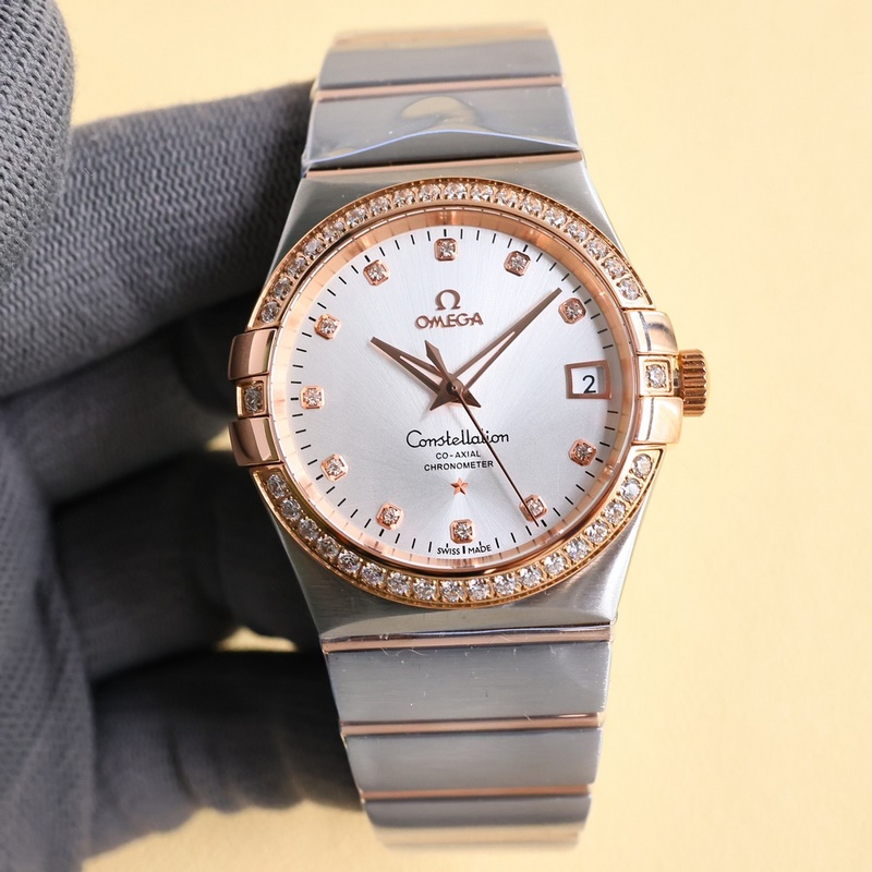 Omega Constellation 38mm Fourth Generation Black Dial Men's Replica Watch-2