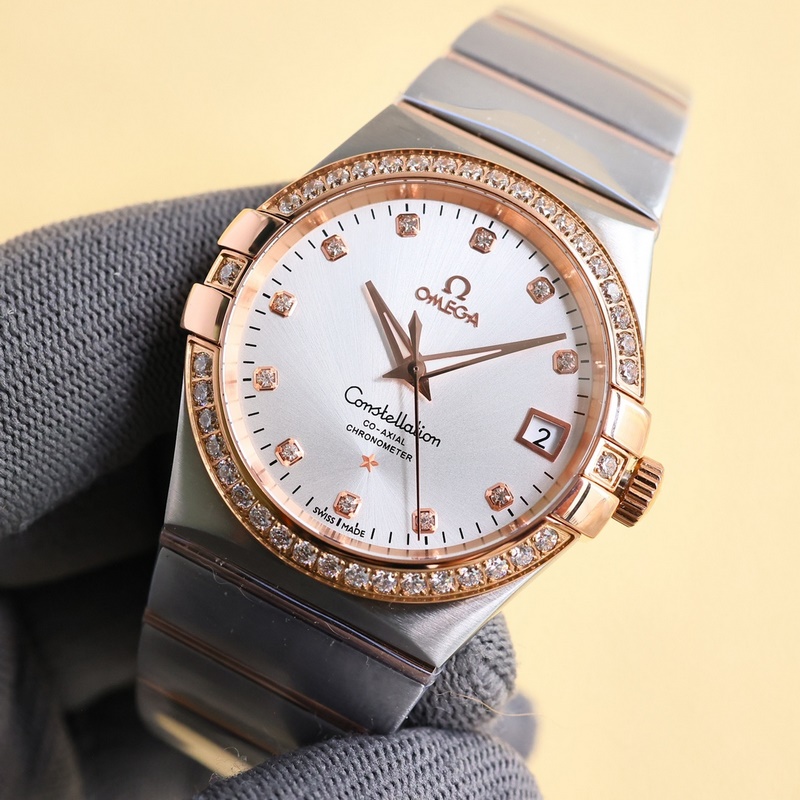 Omega Constellation 38mm Fourth Generation Black Dial Men's Replica Watch-3