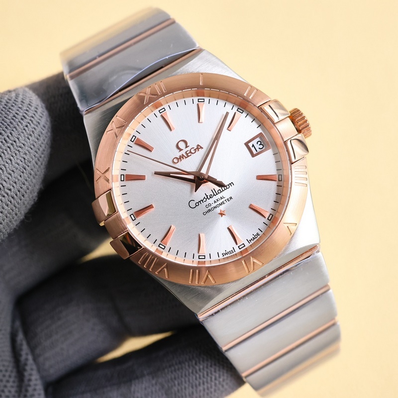 Omega Constellation 38mm Fourth Generation Black Dial Men's Replica Watch-4