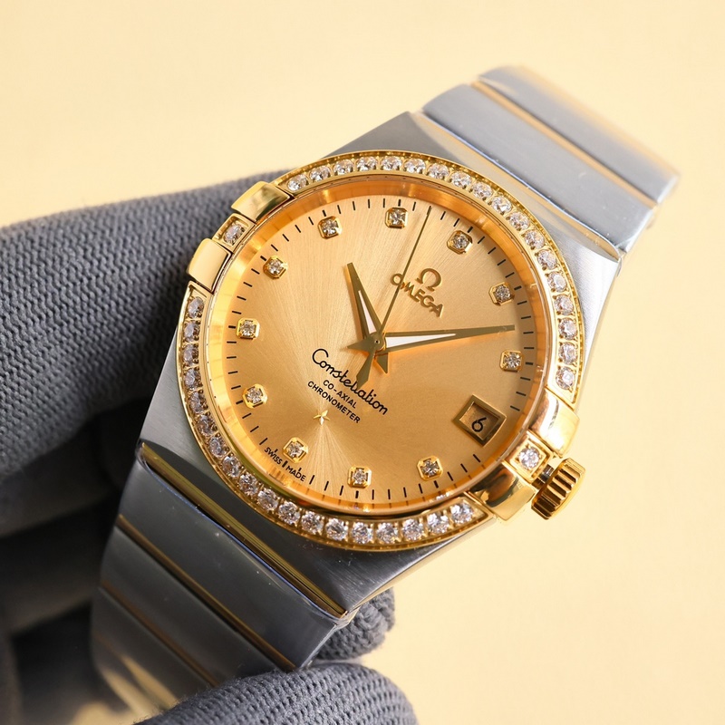 Omega Constellation 38mm Fourth Generation Black Wheel Replica Watch-2