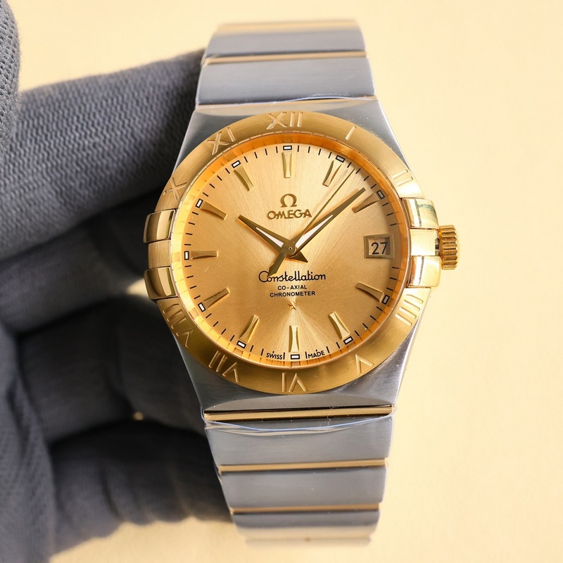 Omega Constellation 38mm Fourth Generation Black Wheel Replica Watch-4