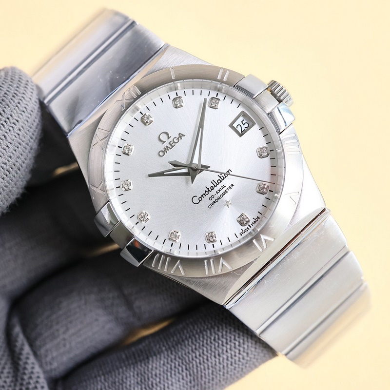 Omega Constellation 38mm Black Windmill Dial Men's Replica Watch-5