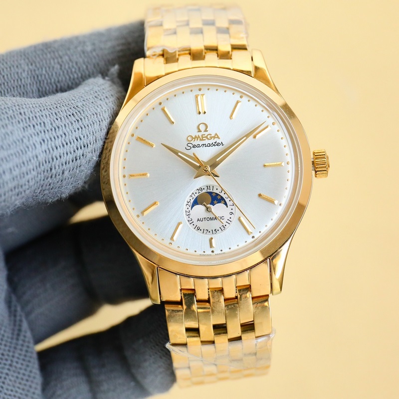 Omega Seamaster Aqua Terra Strap with Switch High-Quality Ear Covers-1