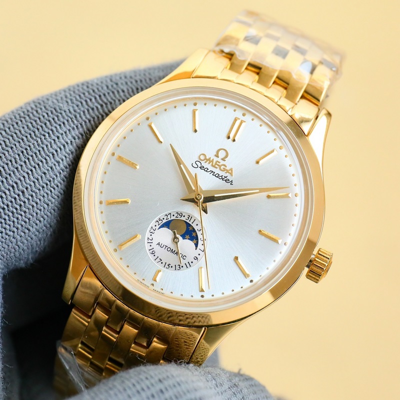 Omega Seamaster Aqua Terra Strap with Switch High-Quality Ear Covers-2