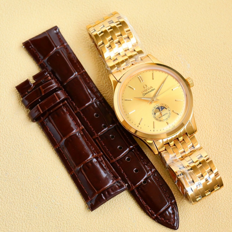 Omega Seamaster Aqua Terra Strap with Switch High-Quality Ear Covers-5