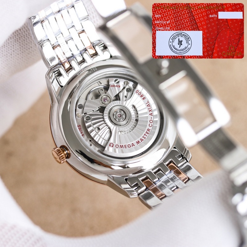 OM+Factory Omega De Ville 40mm Master Chronometer Replica Watch with Belt-8