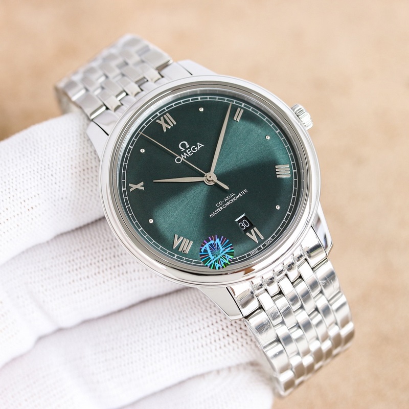 OM+Factory Omega De Ville 40mm Master Chronometer Replica Watch with Free Strap Premium Quality-1