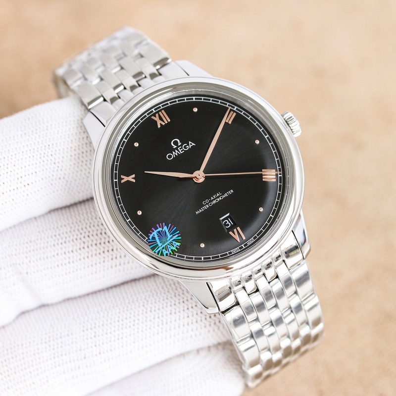 OM+Factory Omega De Ville 40mm Master Chronometer Replica Watch with Free Strap Premium Quality-3