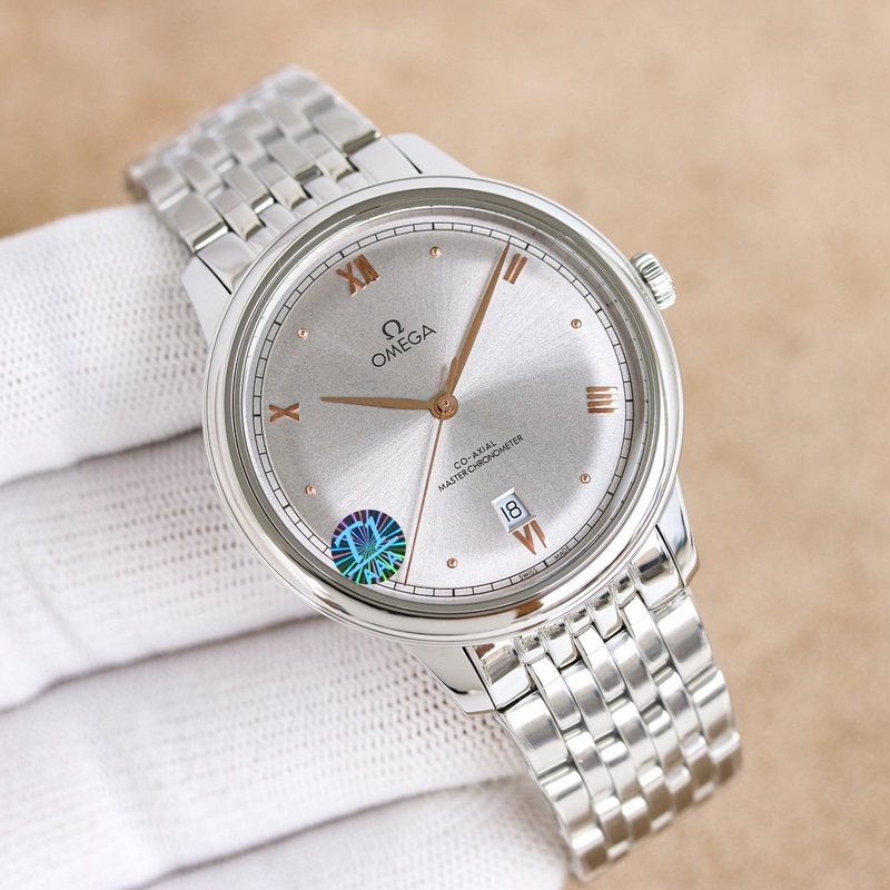 OM+Factory Omega De Ville 40mm Master Chronometer Replica Watch with Free Strap Premium Quality-4