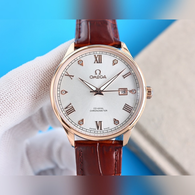 Omega De Ville Butterfly Series Premium Automatic Replica Watch Elegant Slim Design-2