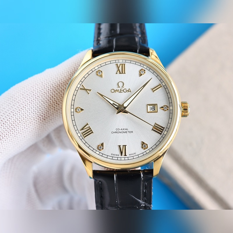 Omega De Ville Butterfly Series Premium Automatic Replica Watch Elegant Slim Design-3