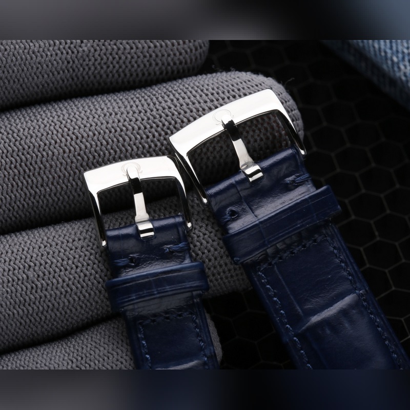 Omega De Ville Couples Replica Watch Genuine Sunburst Dial Arc Glass Quality Craftsmanship-7