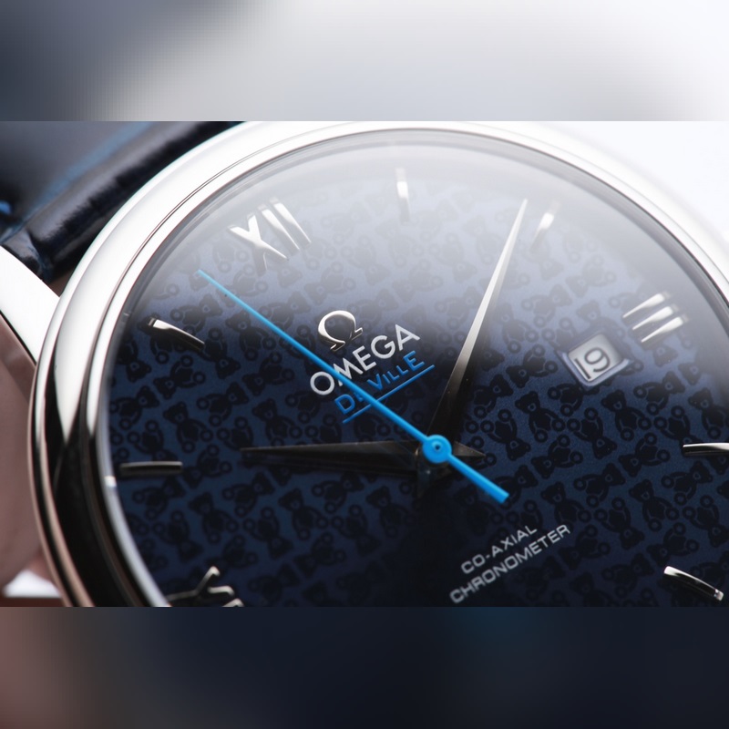 Omega De Ville Authentic Obis Bear Durable Double Arc Sapphire Crystal-4