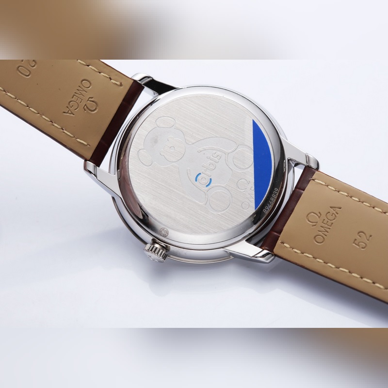 Omega De Ville Co-Axial Orbis Bear Scratch-Resistant Double-Curved Sapphire Glass-8