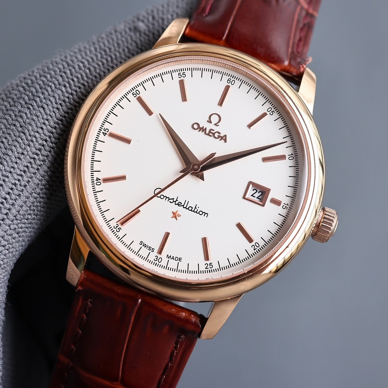 Omega De Ville Prestige Elegant Thin Replica Watch with Classic Charm-3