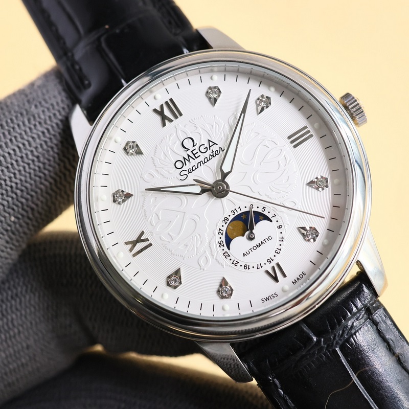 Omega De Ville Moonphase Upgrade Men's Luxury Replica Watch-2