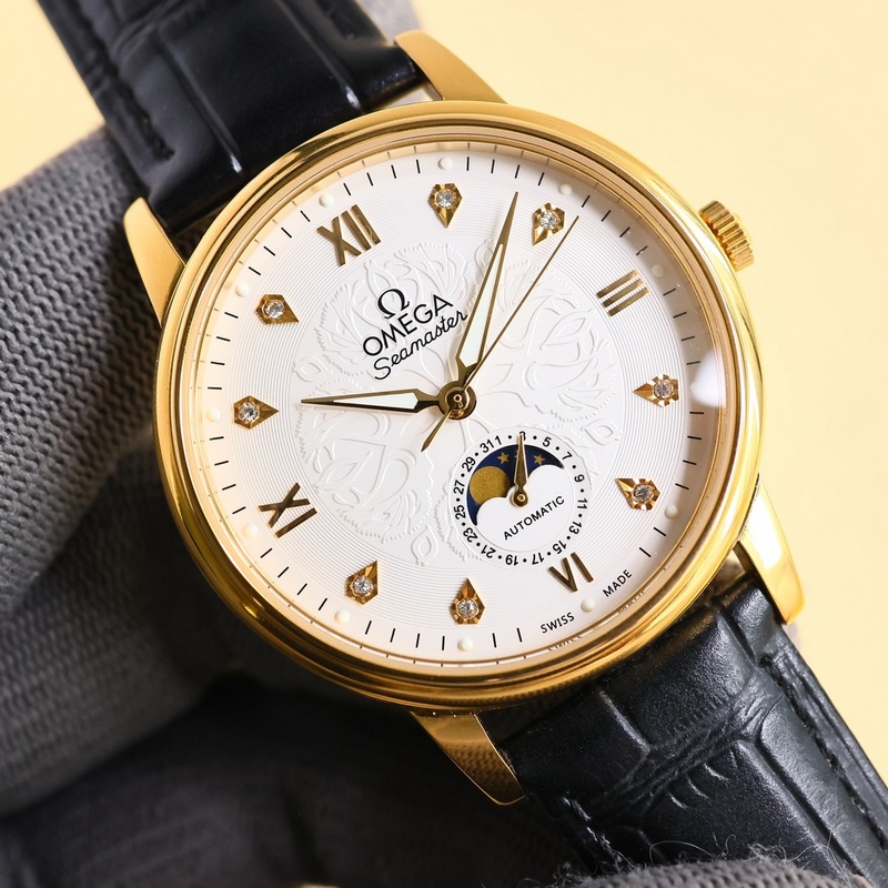 Omega De Ville Master Chronometer Moonphase Men's Luxury Replica Watch-2
