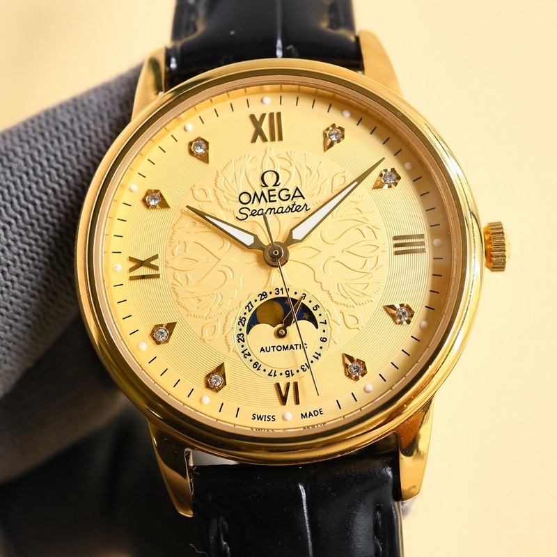 Omega De Ville Master Chronometer Moonphase Men's Luxury Replica Watch-3