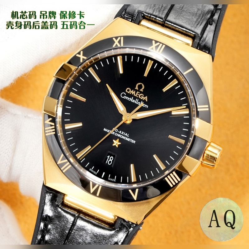 Omega Constellation 41MM Ceramic Bezel Replica Watch Fifth Generation Original-4