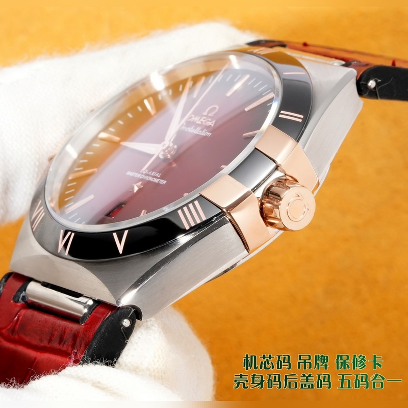 Omega Constellation 41MM Ceramic Bezel Replica Watch Fifth Generation-6