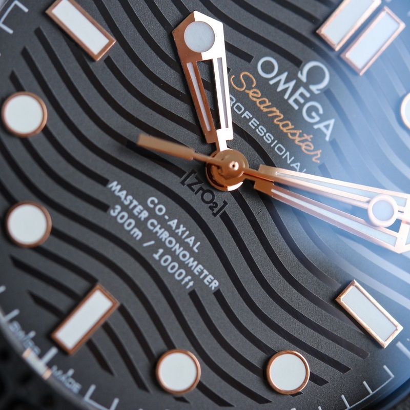 Omega Seamaster 300M Black PVD Elegant Luxury Dive Replica Watch-3