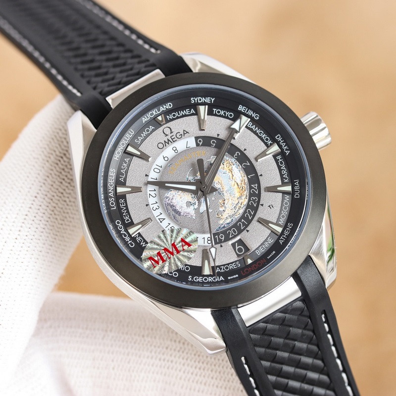 Omega Seamaster Worldtimer 220.92.43.22 50MM Black Ceramic Quality Timepiece-2