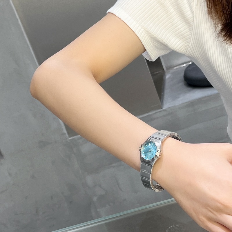 Omega Constellation Star Series Tiffany Blue Replica Watch Latest Model Stunning Design-3