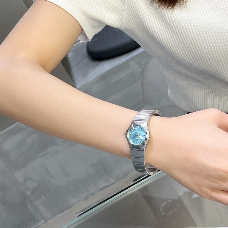 Omega Constellation Star Series Tiffany Blue Replica Watch Latest Model Stunning Design-4