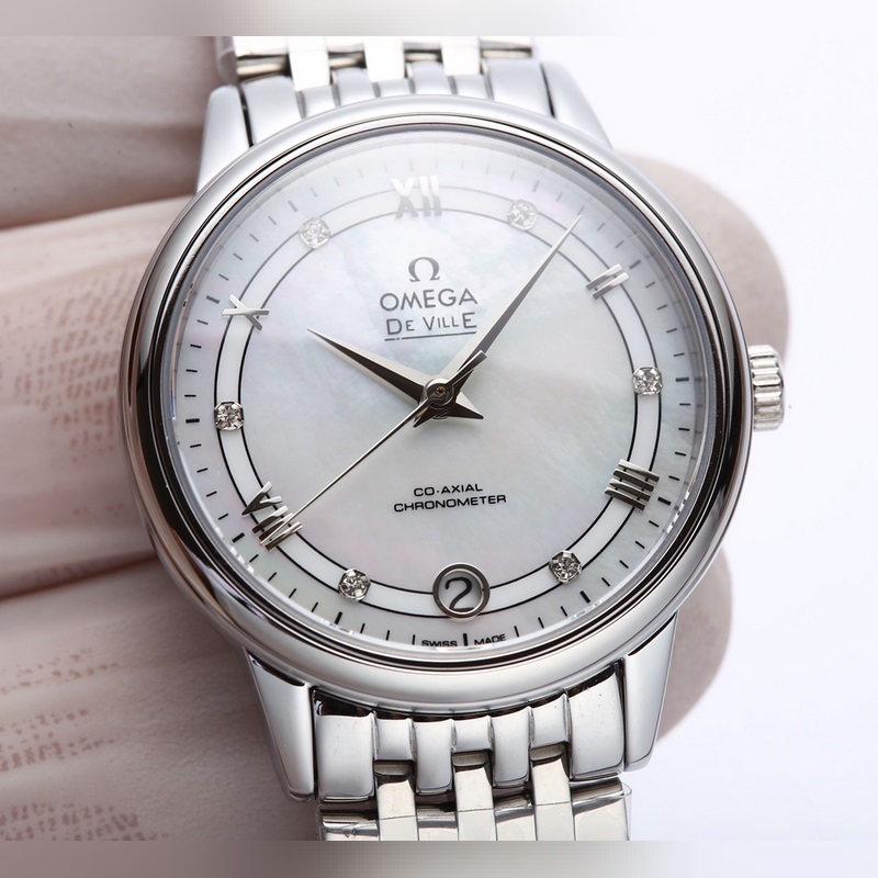 Omega Constellation Serene Women's Replica Watch V Factory Genuine Premium Quality Pearl Dial-3