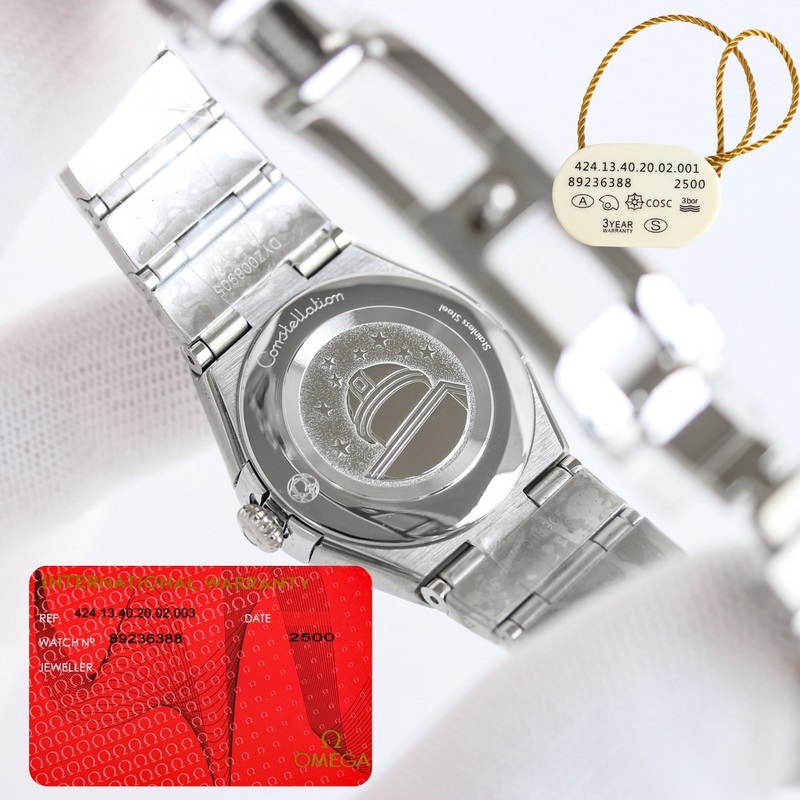 Omega Constellation 28mm Swiss Quartz Replica Watch Exquisite Craftsmanship-8