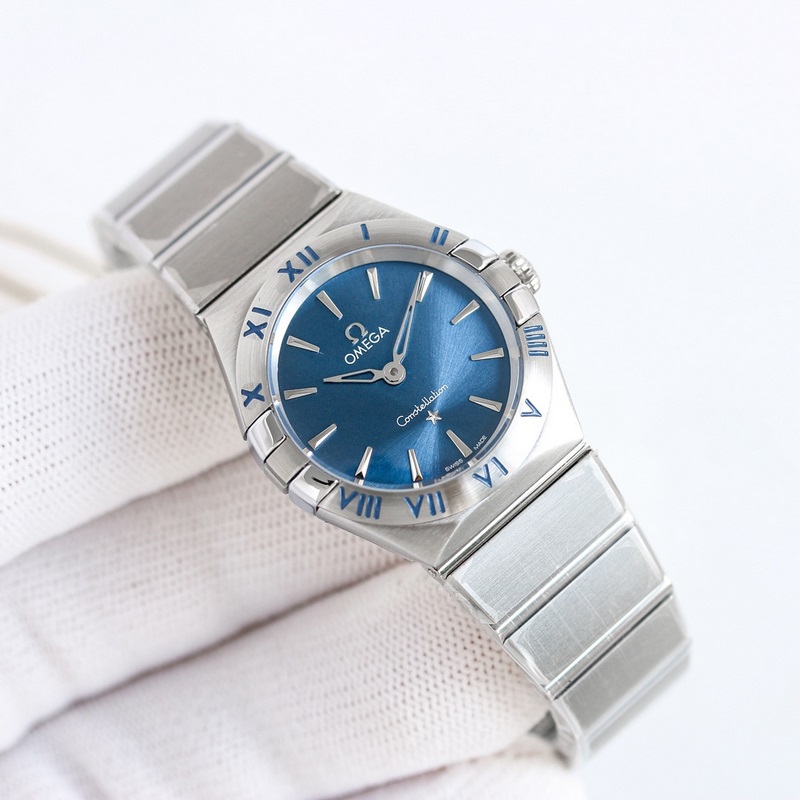 Omega Constellation 28mm Swiss Quartz Replica Watch A Masterpiece of Classic Elegance-1
