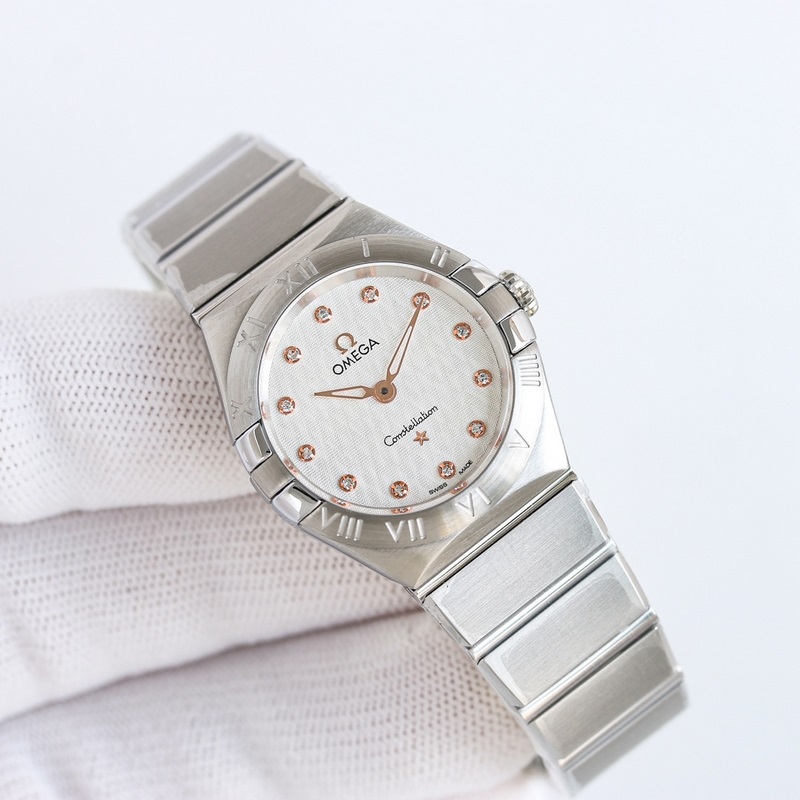 Omega Constellation 28mm Swiss Quartz Replica Watch A Masterpiece of Classic Elegance-2