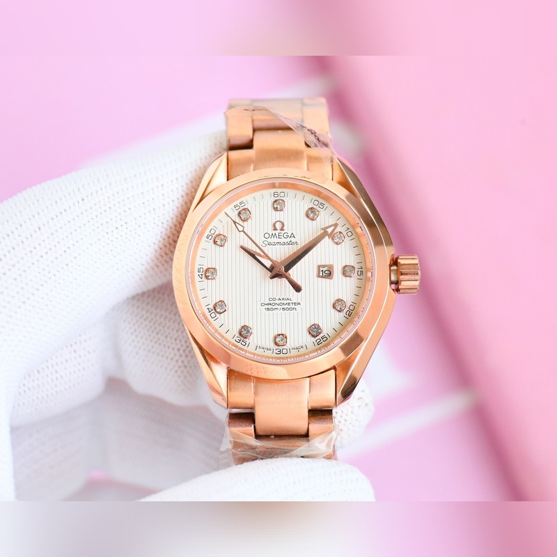 2025 Omega Seamaster Women's 1:1 Co-Axial 8520 Movement Quality-4