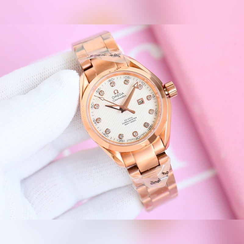 2025 Omega Seamaster Women's 1:1 Co-Axial 8520 Movement Quality-5