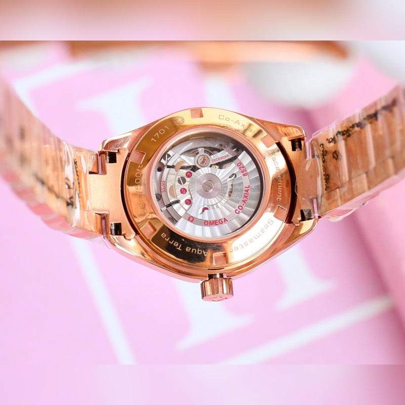 2025 Omega Seamaster Women's 1:1 Co-Axial 8520 Movement Quality-6