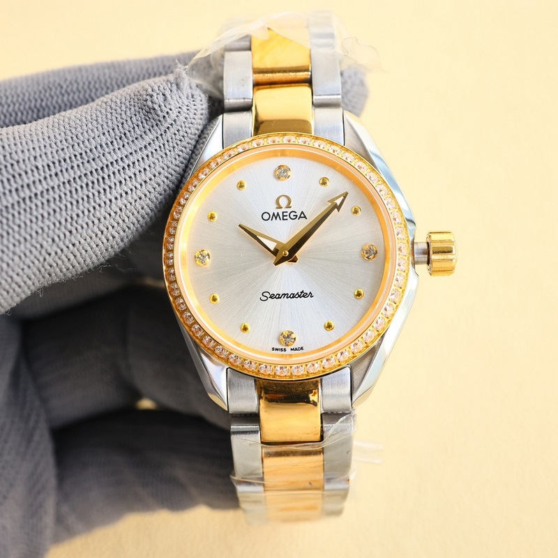 2025 Omega Seamaster Aqua Terra Women's 8520 Co-Axial Quality Timepiece-4