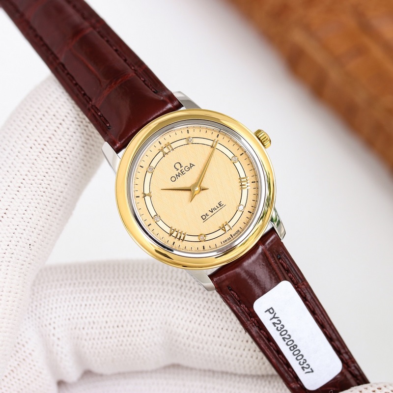 Original Omega De Ville Lady Replica Watch 27.4mm Flawless Quality-3