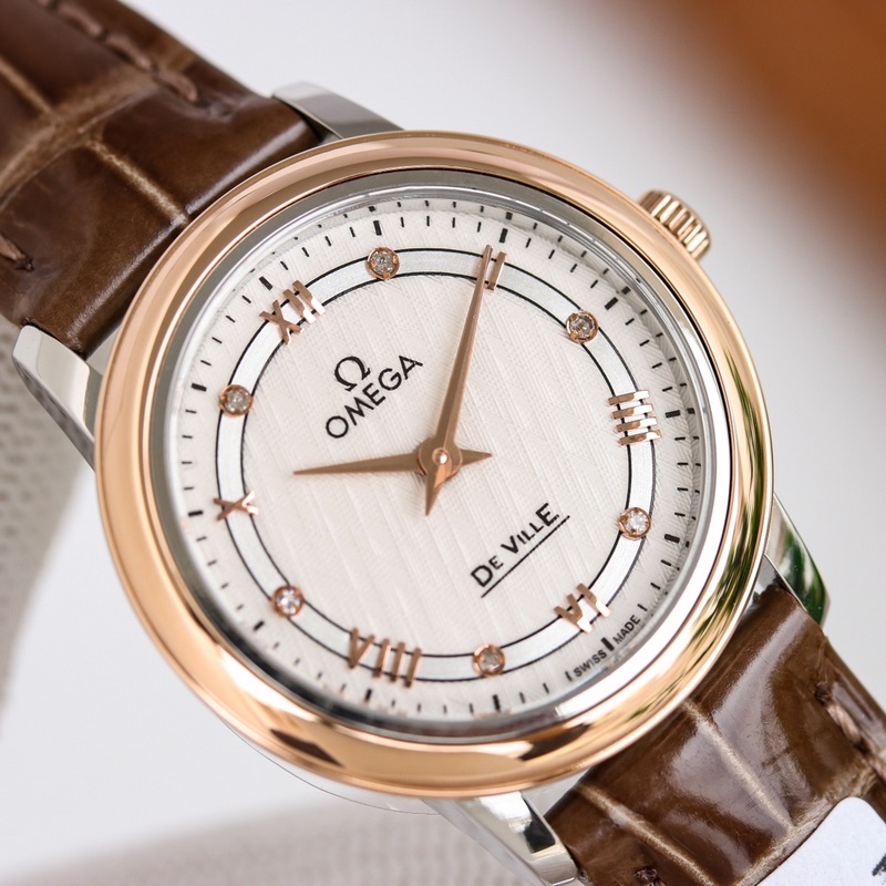 Original Omega De Ville Lady Replica Watch 27.4mm Flawless Quality-4