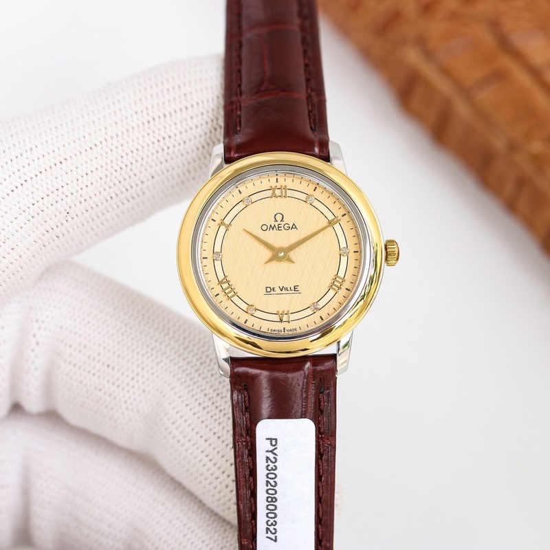 Original Omega De Ville Lady Replica Watch 27.4mm Flawless Quality-5