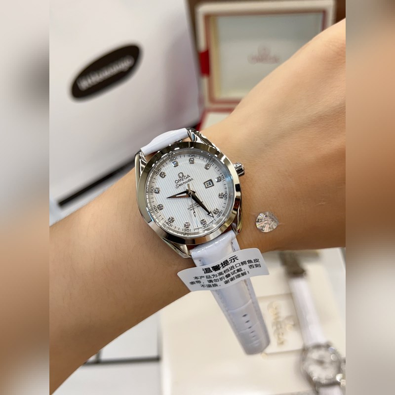 Omega Seamaster Aqua Series New Exclusive Release in crocodile leather-6