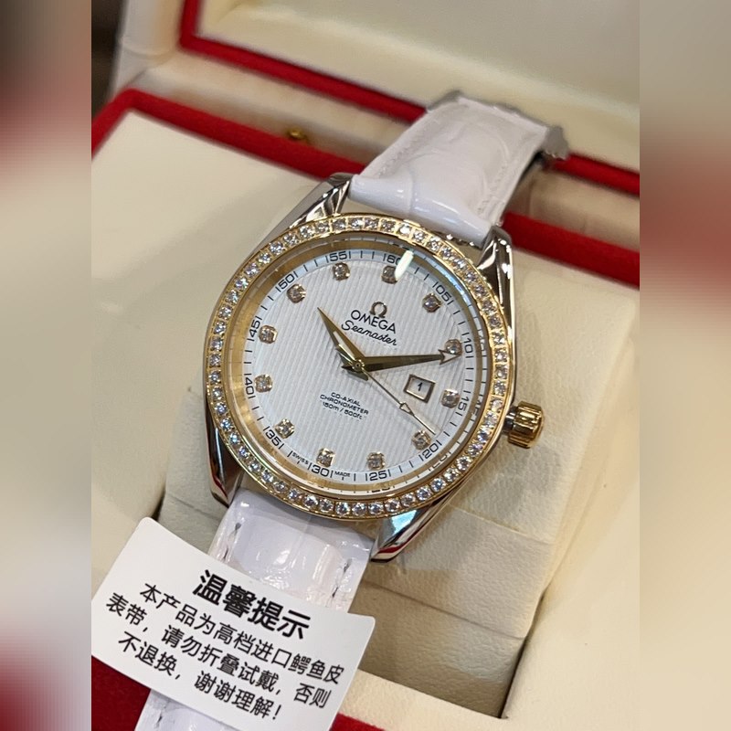 Omega Seamaster Aqua Series Exclusive Release Crocodile Leather Premium Quality-5