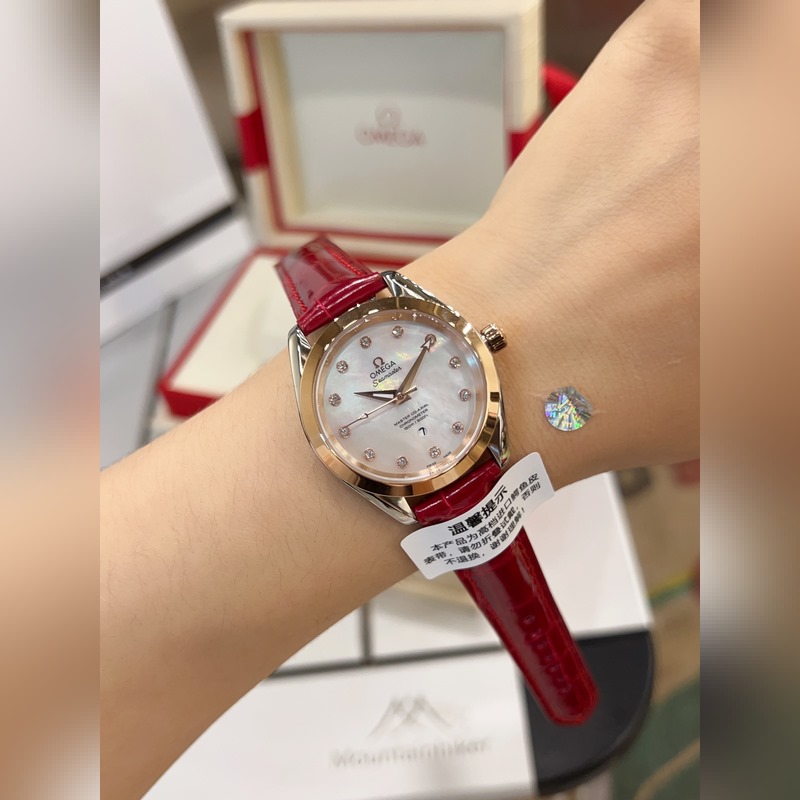 Omega Seamaster Aqua Series Crocodile Leather Exclusive Edition-4