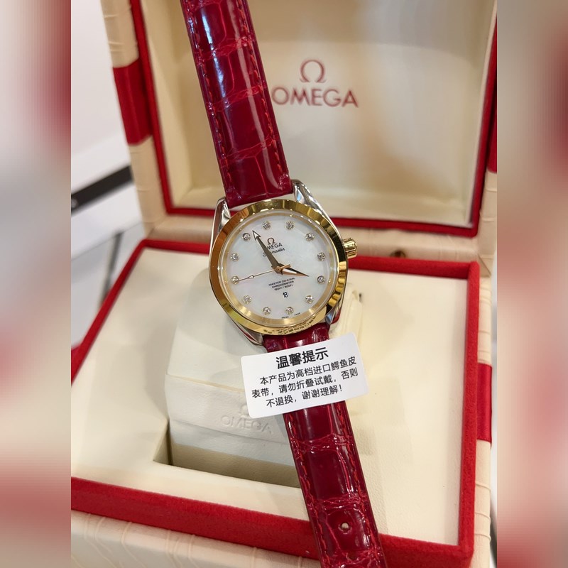 Omega Seamaster Aqua Series Exclusive New Release Premium Quality Crocodile Leather-1