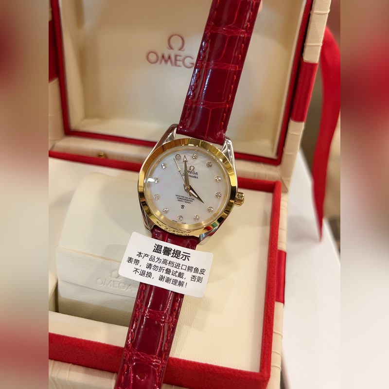 Omega Seamaster Aqua Series Exclusive New Release Premium Quality Crocodile Leather-2