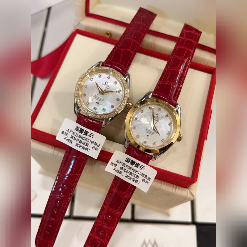 Omega Seamaster Aqua Series Exclusive New Release Premium Quality Crocodile Leather-5